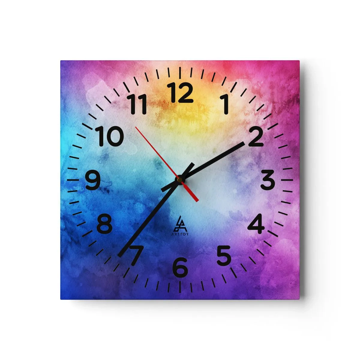 Zegar ścienny - Prawie w siódmym niebie - 40x40 cm