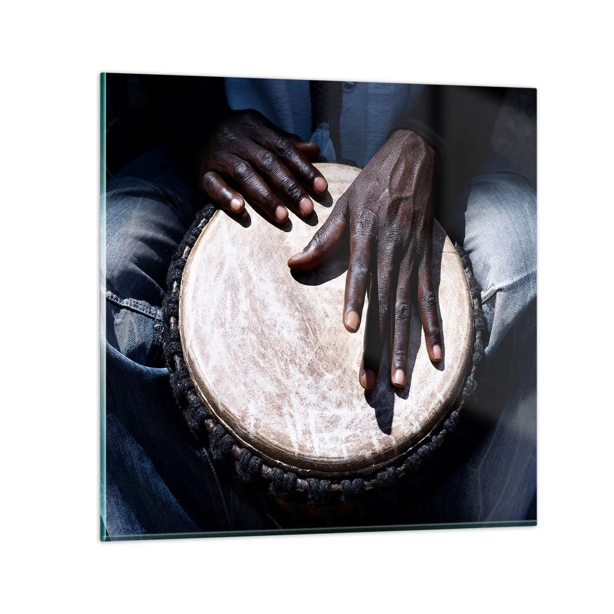 Obraz na szkle - Żyj w swoim rytmie - 40x40 cm