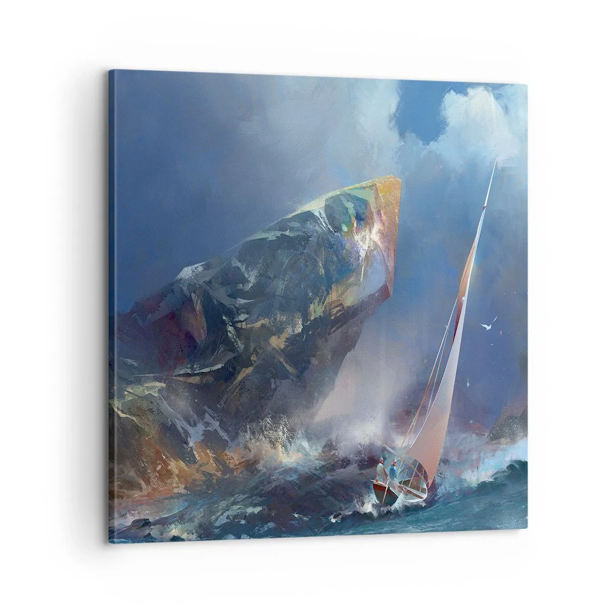 Obraz na płótnie - Kto ma odwagę, wygrywa - 60x60 cm