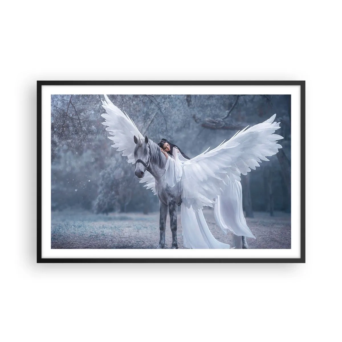 Plakat w czarnej ramie - Natchniona chwila - 91x61 cm