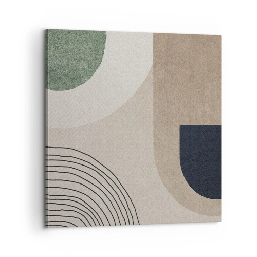 Obraz na płótnie - Łagodność owalu - 60x60 cm