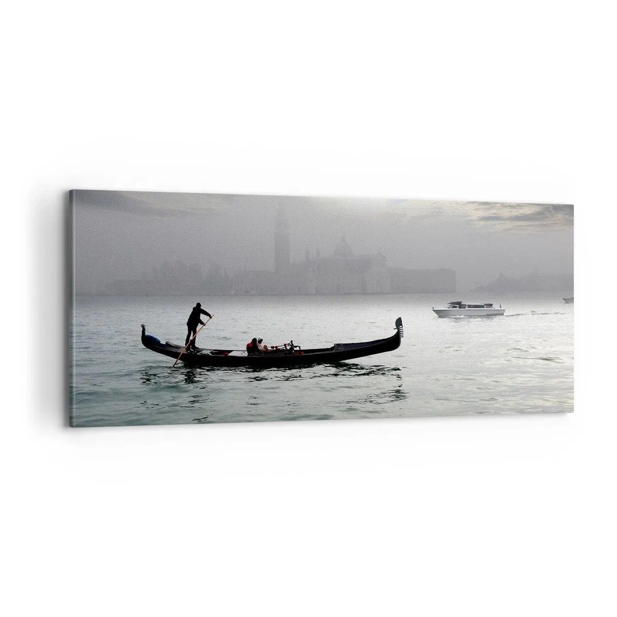 Obraz na płótnie - Bajeczne miasto z wody i mgły - 100x40 cm