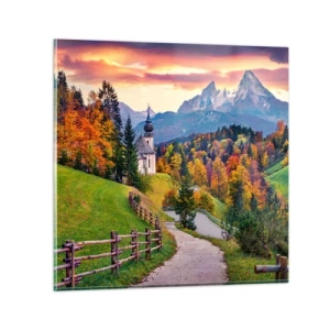 Obraz na szkle - Pejzaż jak malowanie - 70x70 cm