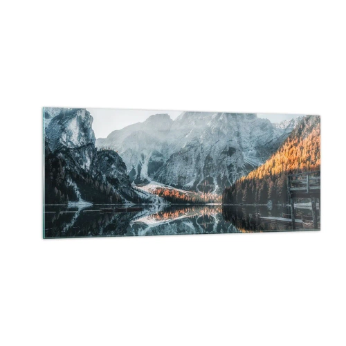 Obraz na szkle - Lustrzany pejzaż - 100x40 cm