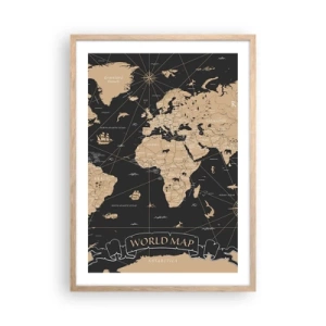 Plakat w ramie jasny dąb - Granice mojego świata - 50x70 cm