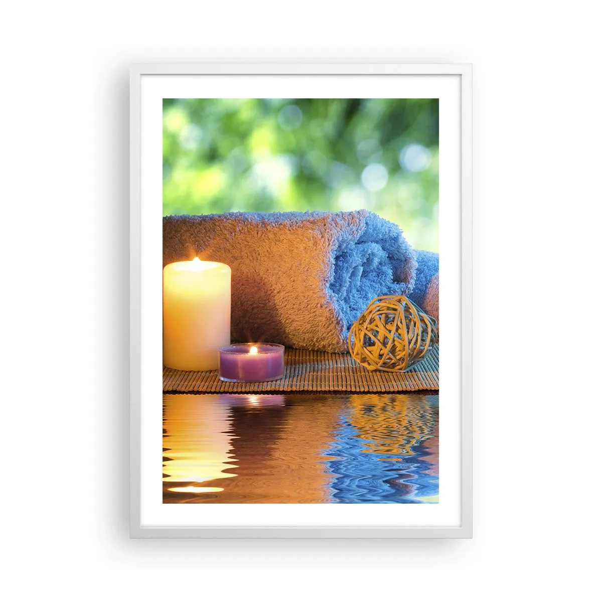 Plakat w białej ramie - Czas dla ciała - 50x70 cm