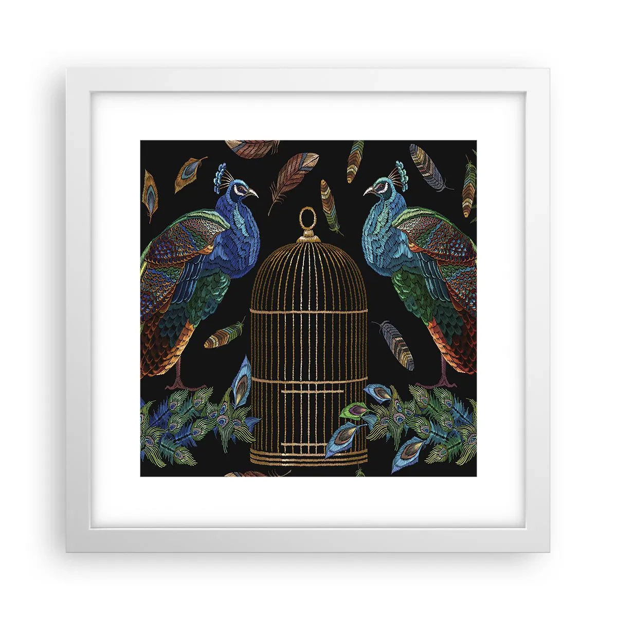 Plakat w białej ramie - W królewskich szatach - 30x30 cm