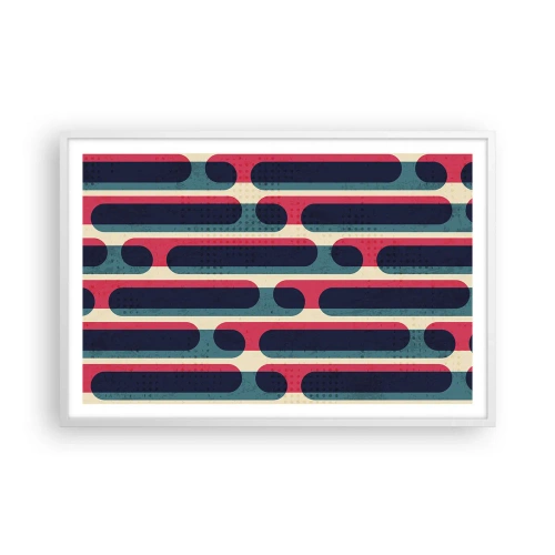 Plakat w białej ramie - W głąb i do przodu - 91x61 cm