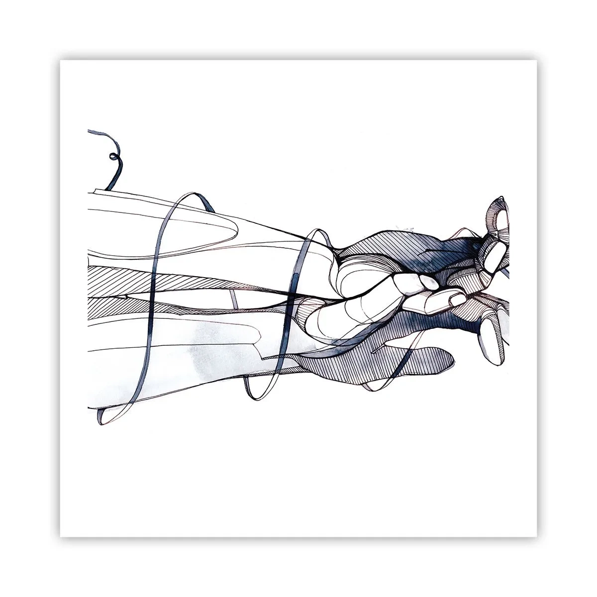 Plakat - Studium dotyku - 60x60 cm