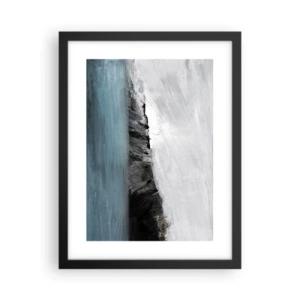 Plakat w czarnej ramie - Woda – ziemia: starcie żywiołów - 30x40 cm