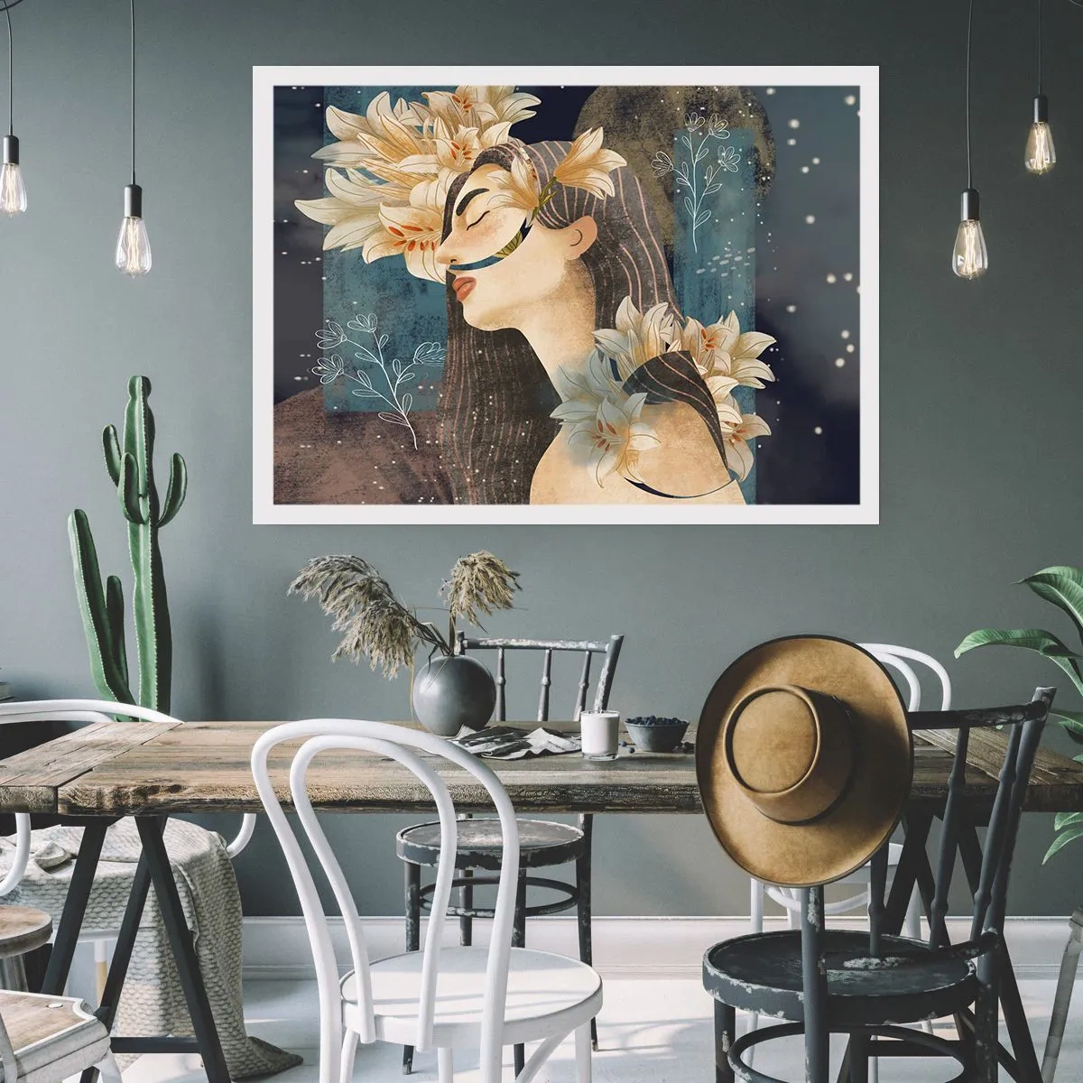 Plakat - Baśń o królewnie z liliami - 91x61 cm