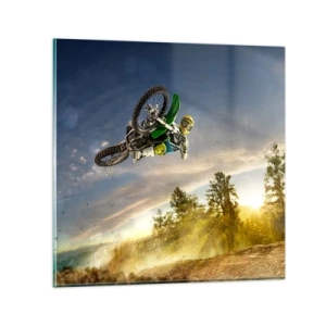 Obraz na szkle - Włącz emocje! - 50x50 cm