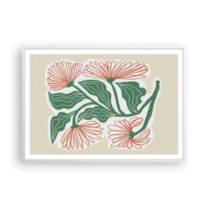 Plakat w białej ramie - Ludowe i nowoczesne - 100x70 cm