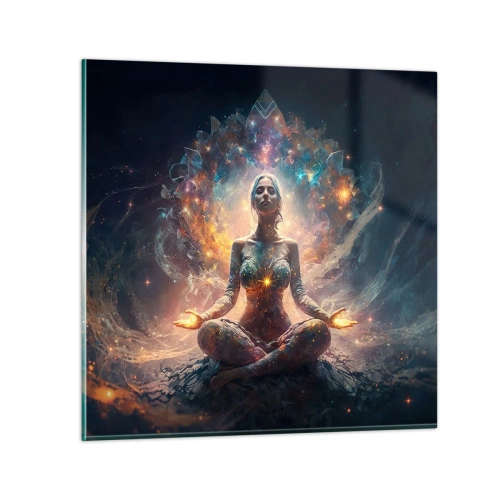 Obraz na szkle - Przepływ dobrej energii - 60x60 cm