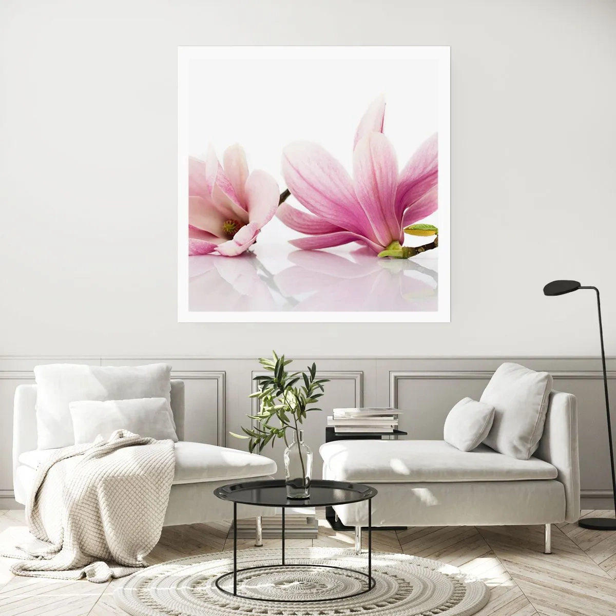 Plakat - Delikatne jak powiew wiosny - 40x40 cm