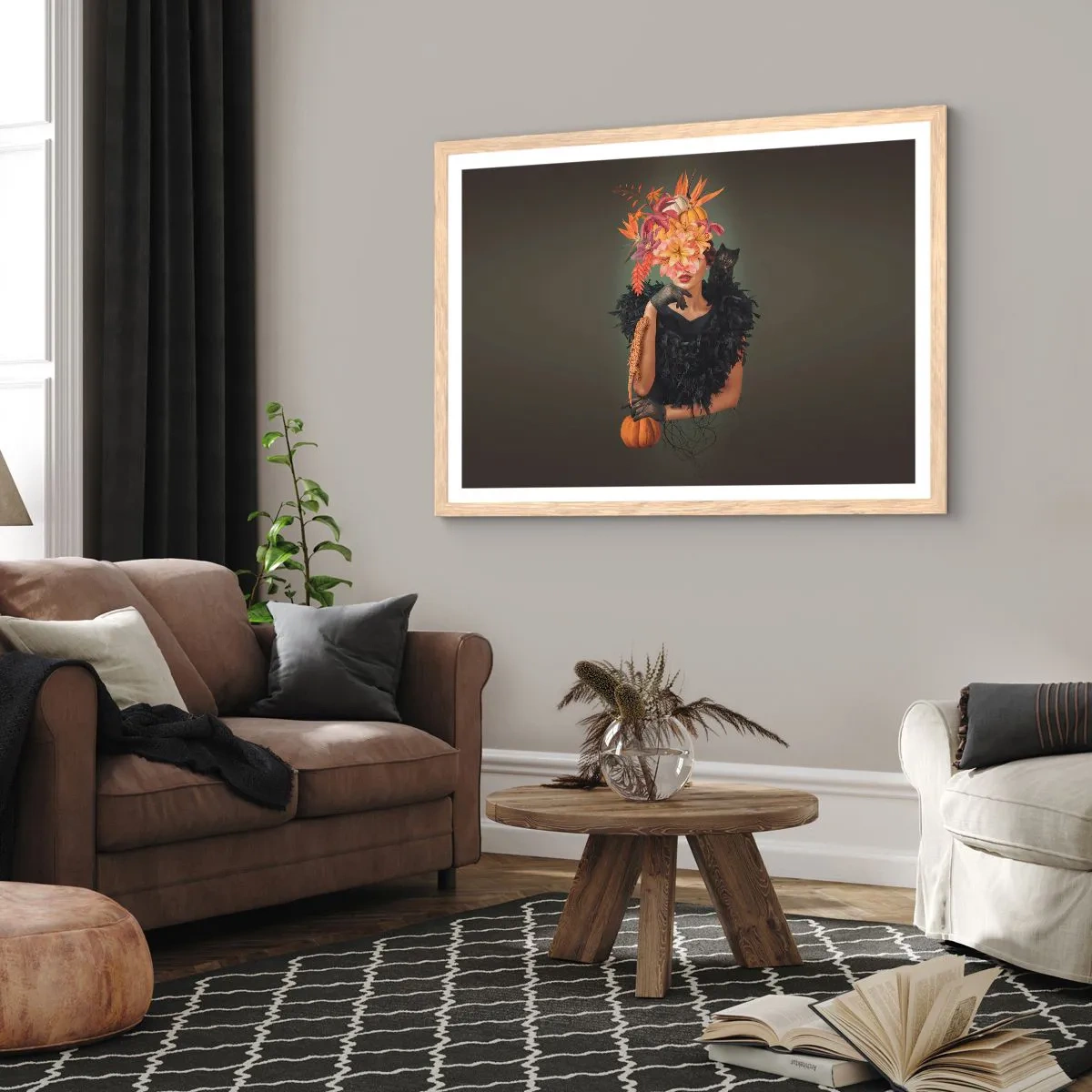 Plakat w ramie jasny dąb - Czar wiedźmy - 50x40 cm
