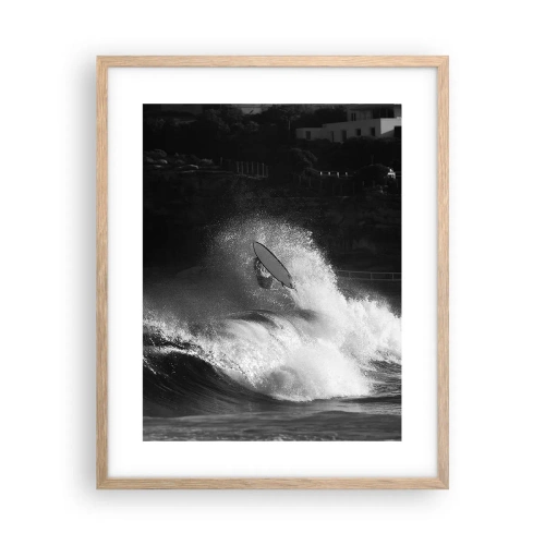 Plakat w ramie jasny dąb - Wyzwanie przyjęte! - 40x50 cm