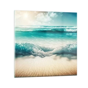 Obraz na szkle - Spokój oceanu - 50x50 cm