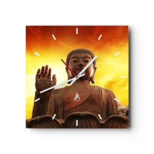 Zegar ścienny - Spokój świata - 40x40 cm