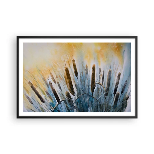 Plakat w czarnej ramie - Chłód wody, słońca żar - 91x61 cm