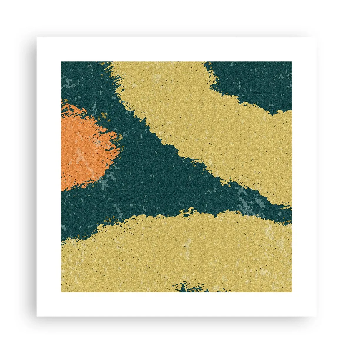 Plakat - Abstrakcja – powolnym ruchem - 40x40 cm