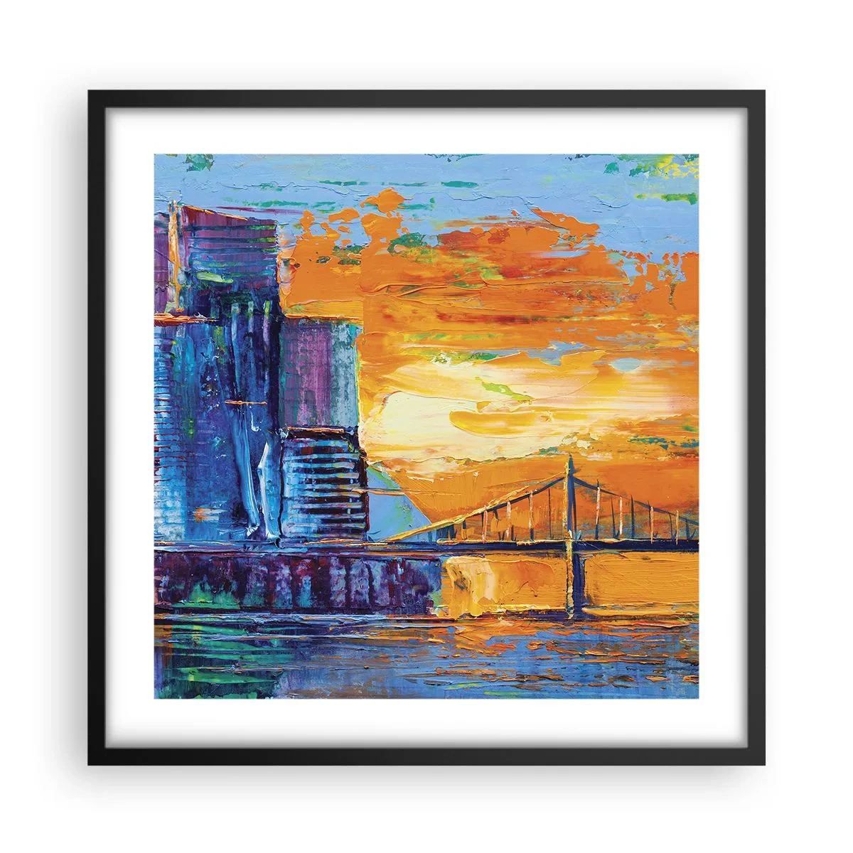 Plakat w czarnej ramie - Kultura i natura - 50x50 cm