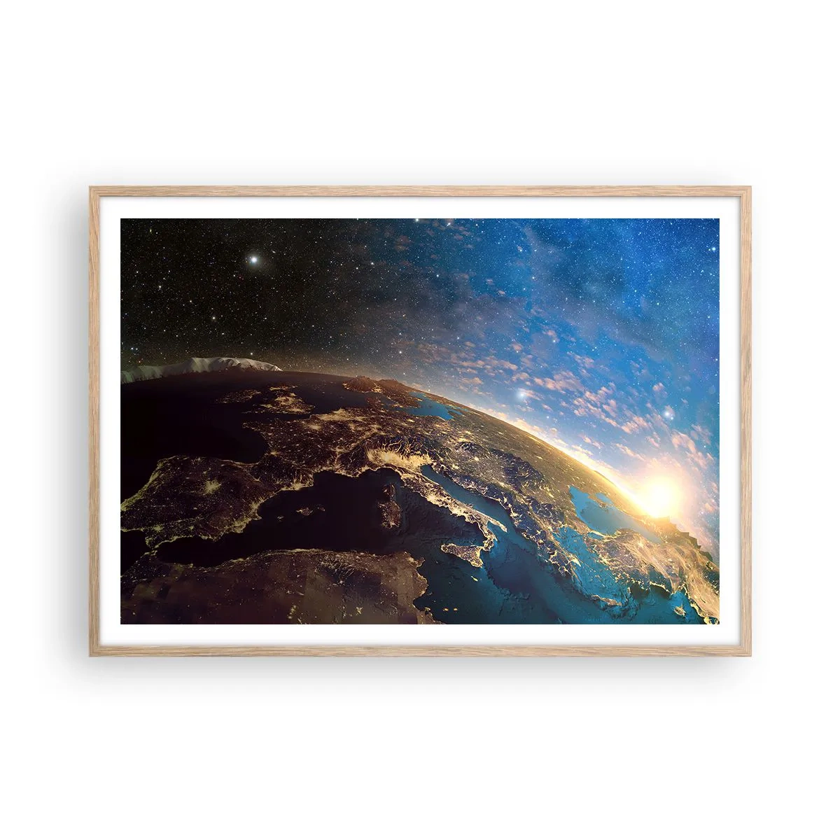 Plakat w ramie jasny dąb - Spójrzmy na siebie z dystansu - 100x70 cm
