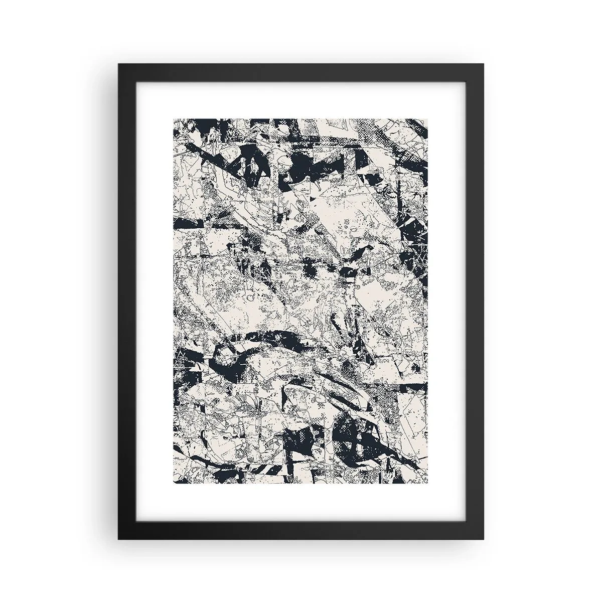 Plakat w czarnej ramie - Przenikanie przeciwieństw - 30x40 cm