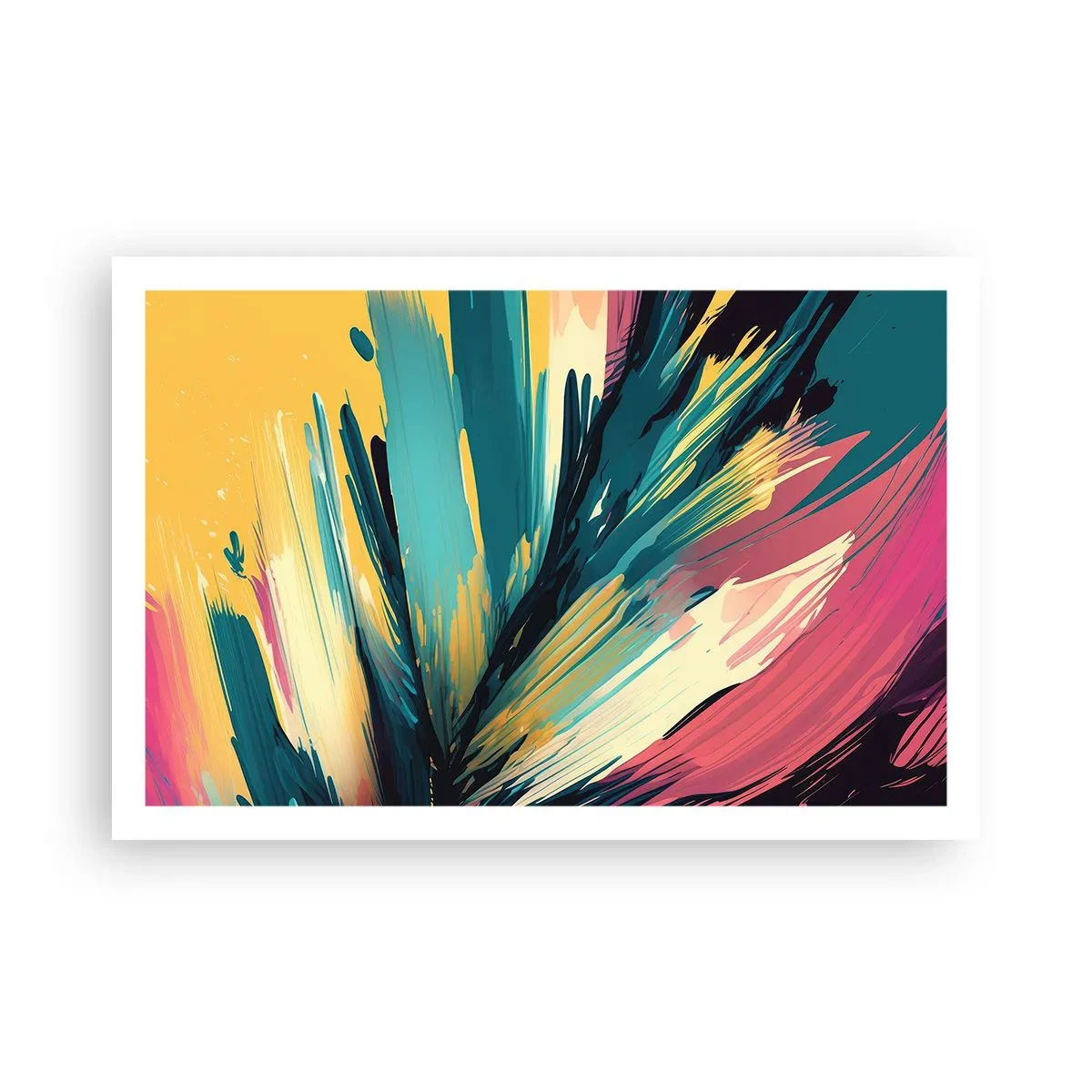Plakat - Kompozycja – eksplozja radości - 91x61 cm