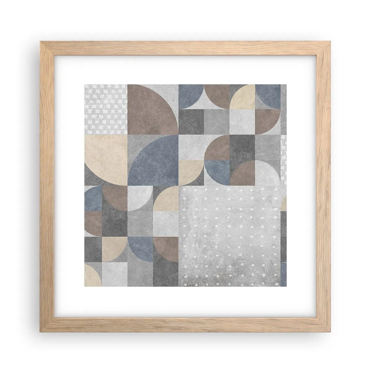 Plakat w ramie jasny dąb - Ceramiczna fantazja - 30x30 cm