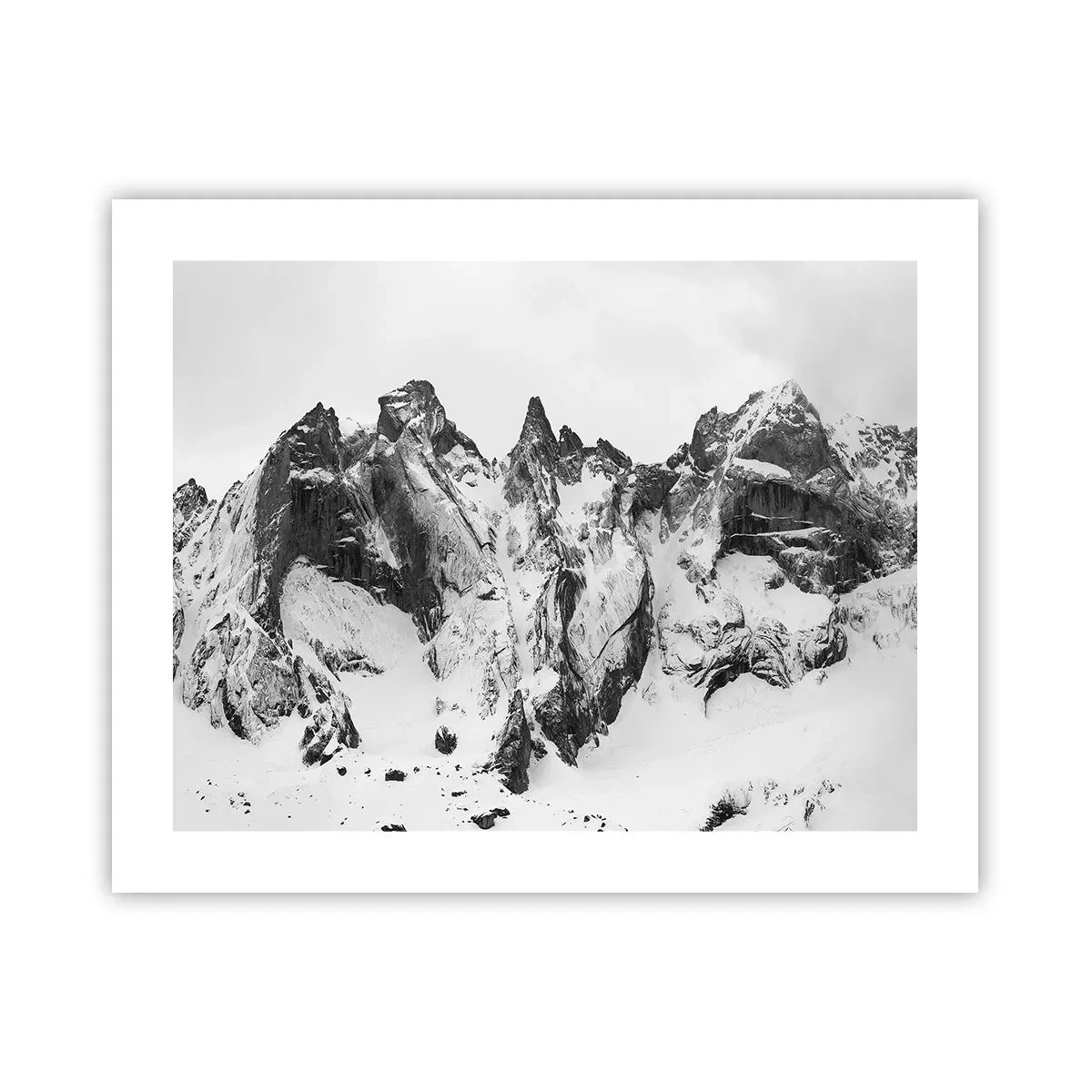 Plakat - Granitowa groźna grań - 50x40 cm