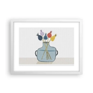 Plakat w białej ramie - Jak makiem zasiał - 40x30 cm