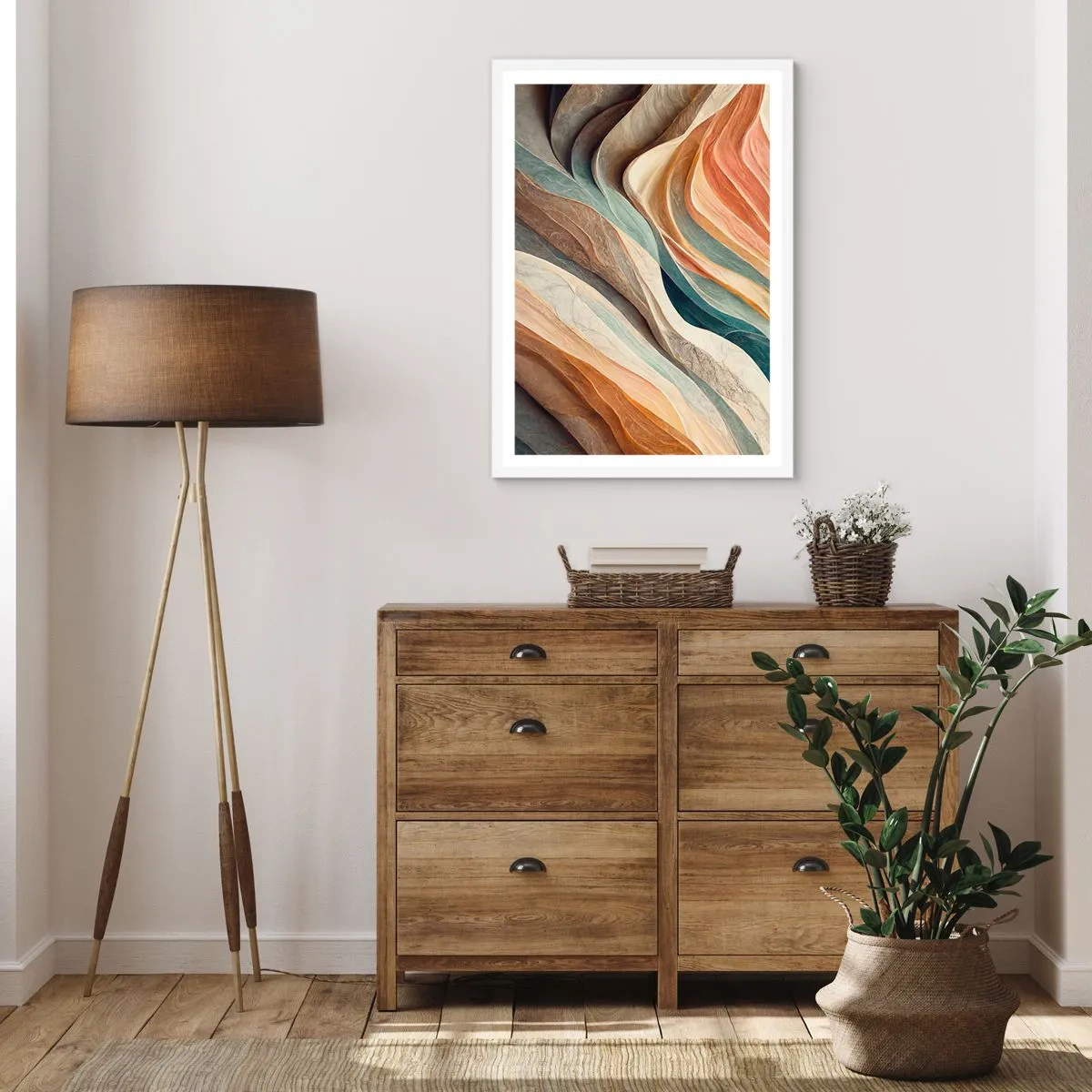 Plakat w białej ramie - Chwila przed zmianą - 70x100 cm