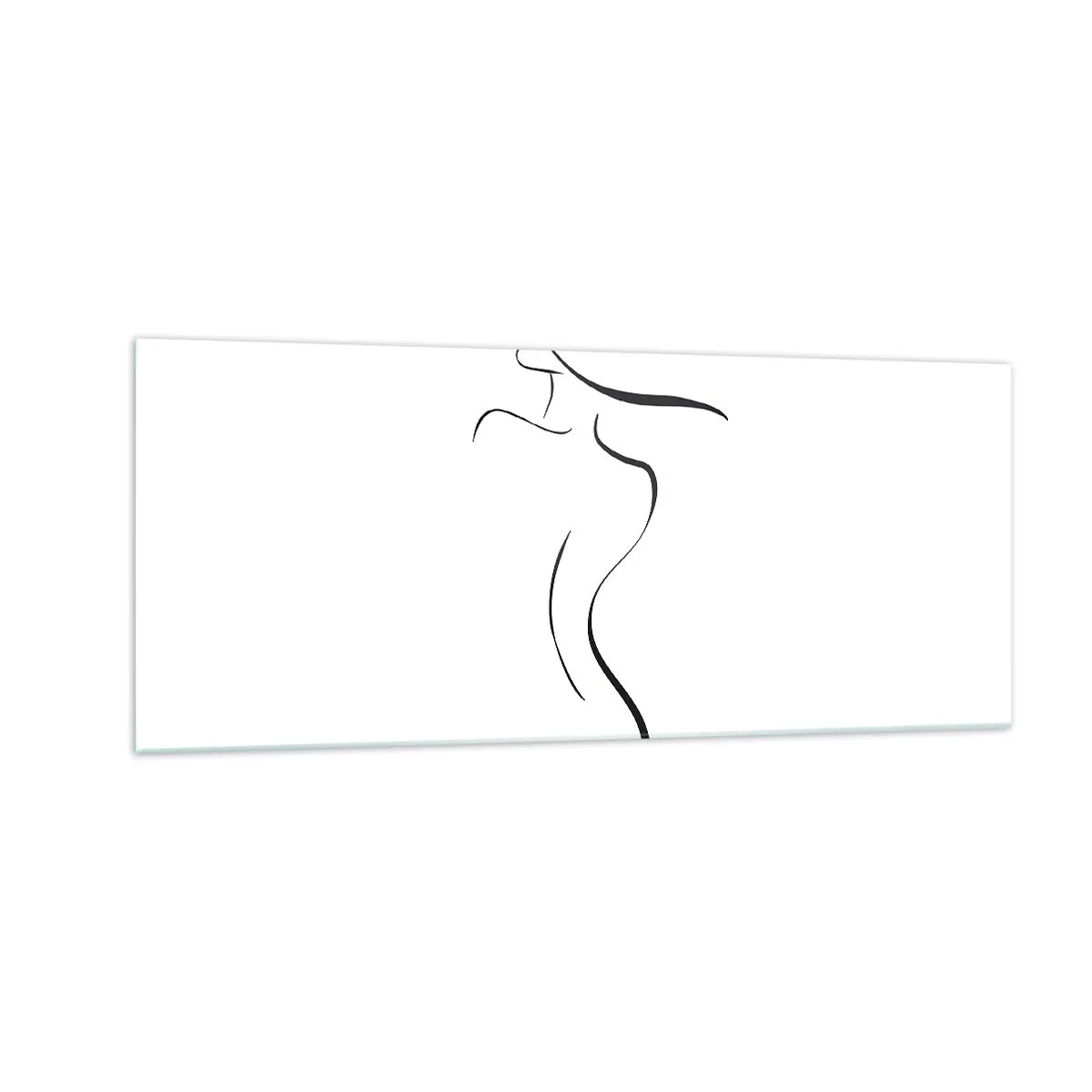 Obraz na szkle - Nieuchwytna jak fala - 100x40 cm