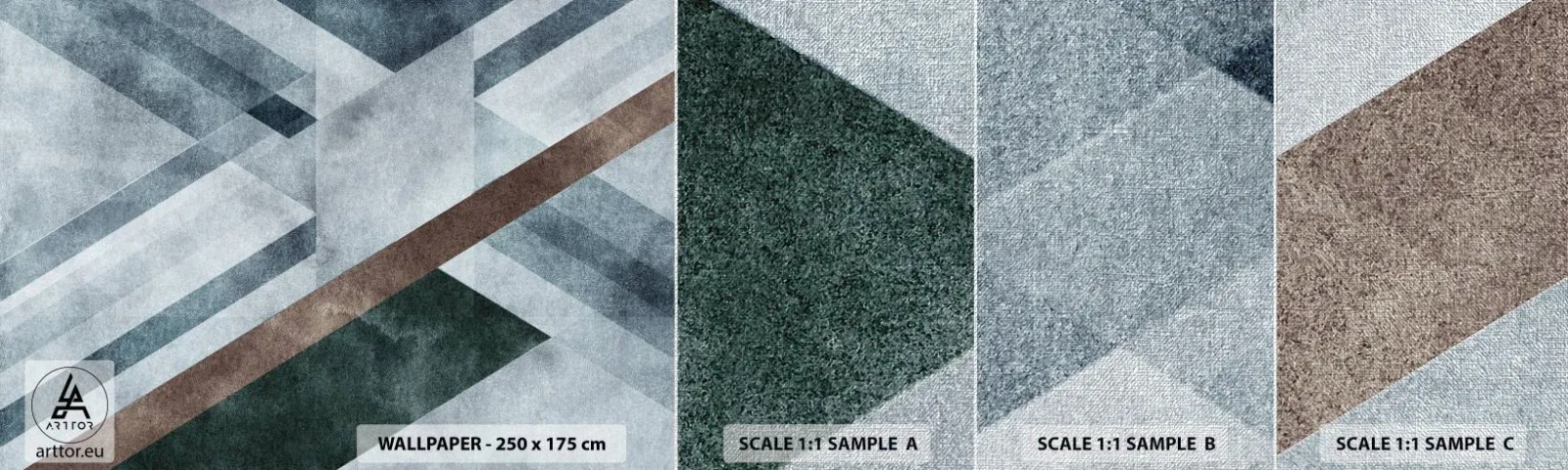 Fototapeta Próbka Premium Canvas - Wyszukana elegancja geometrii - Linie, Geometria, Abstrakcja - 100x30 cm