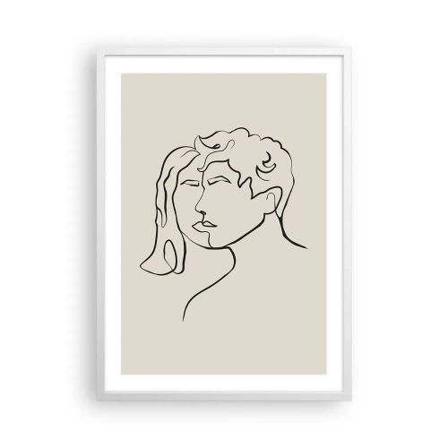 Plakat w białej ramie - I stała się jedność - 50x70 cm