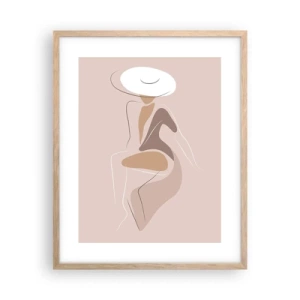 Plakat w ramie jasny dąb - Damą być - 40x50 cm