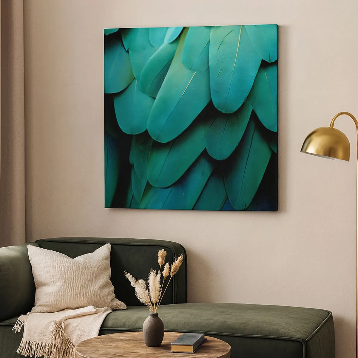 Obraz na płótnie - Precyzja papuziej natury - 30x30 cm