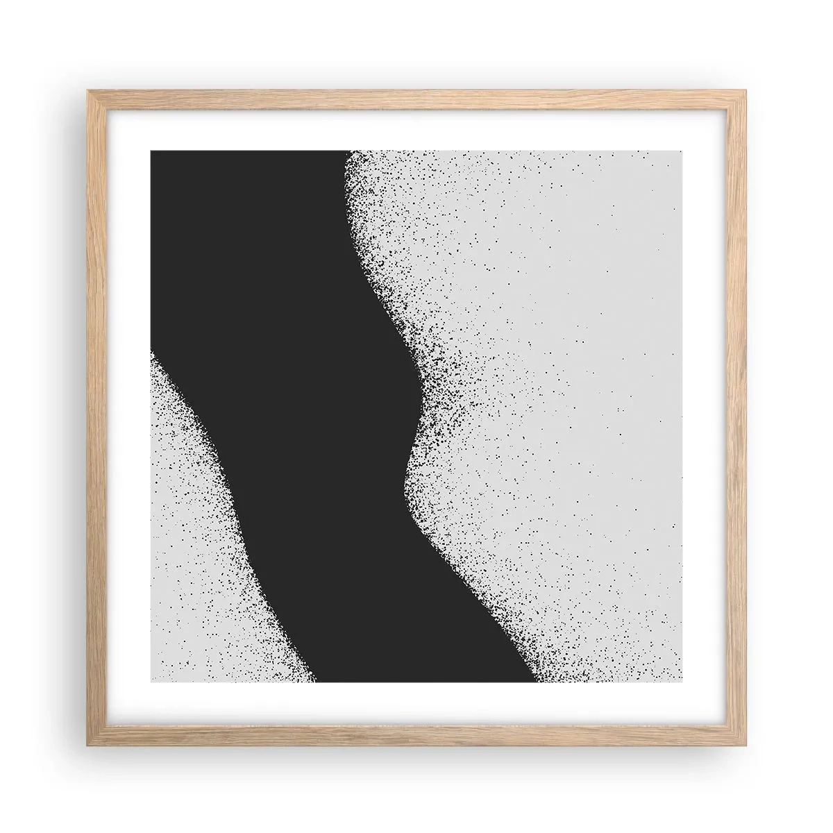 Plakat w ramie jasny dąb - Płynna równowaga - 50x50 cm
