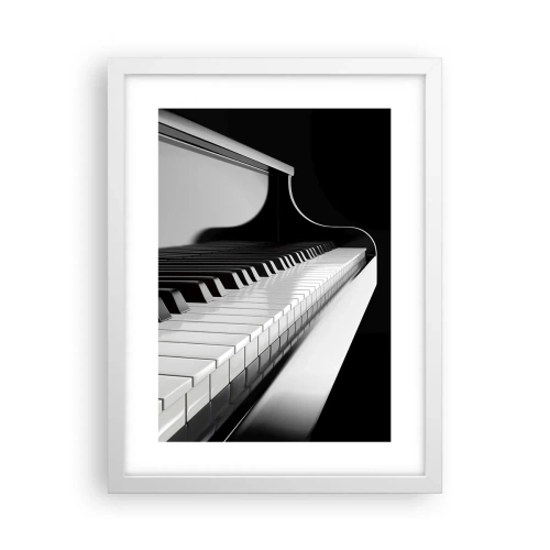 Plakat w białej ramie - Harmonia kształtów i barw - 30x40 cm