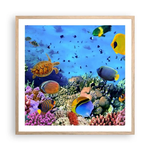 Plakat w ramie jasny dąb - I co my wiemy o życiu... - 60x60 cm