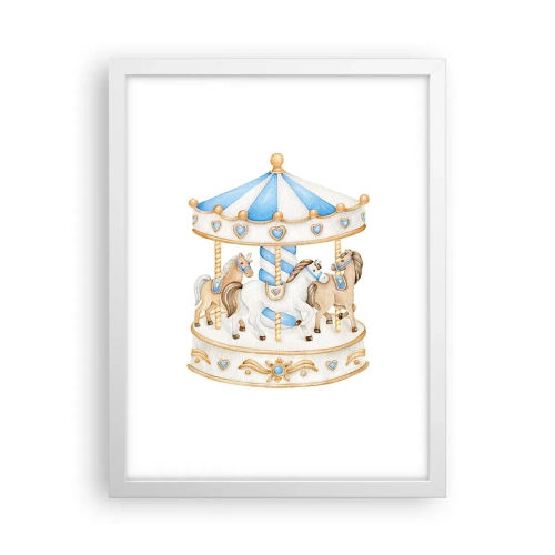Plakat w białej ramie - Słodkie dzieciństwo - 30x40 cm