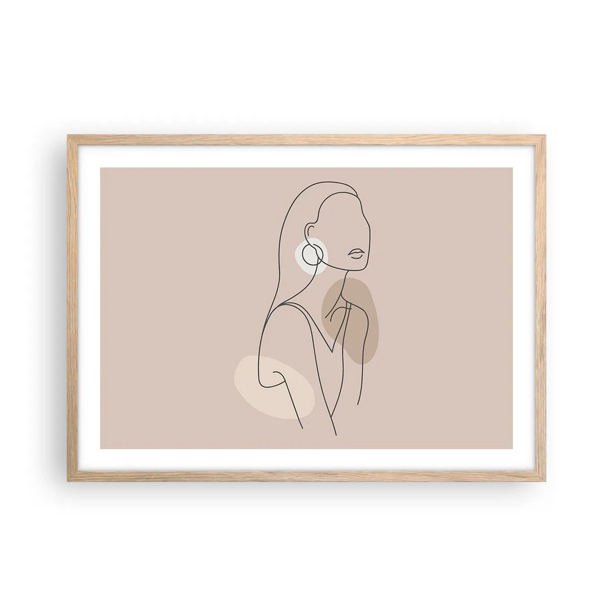 Plakat w ramie jasny dąb - Ikona dziewczęcości - 70x50 cm