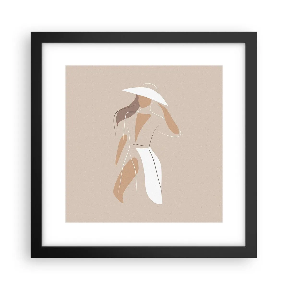 Plakat w czarnej ramie - Moda to zabawa - 30x30 cm