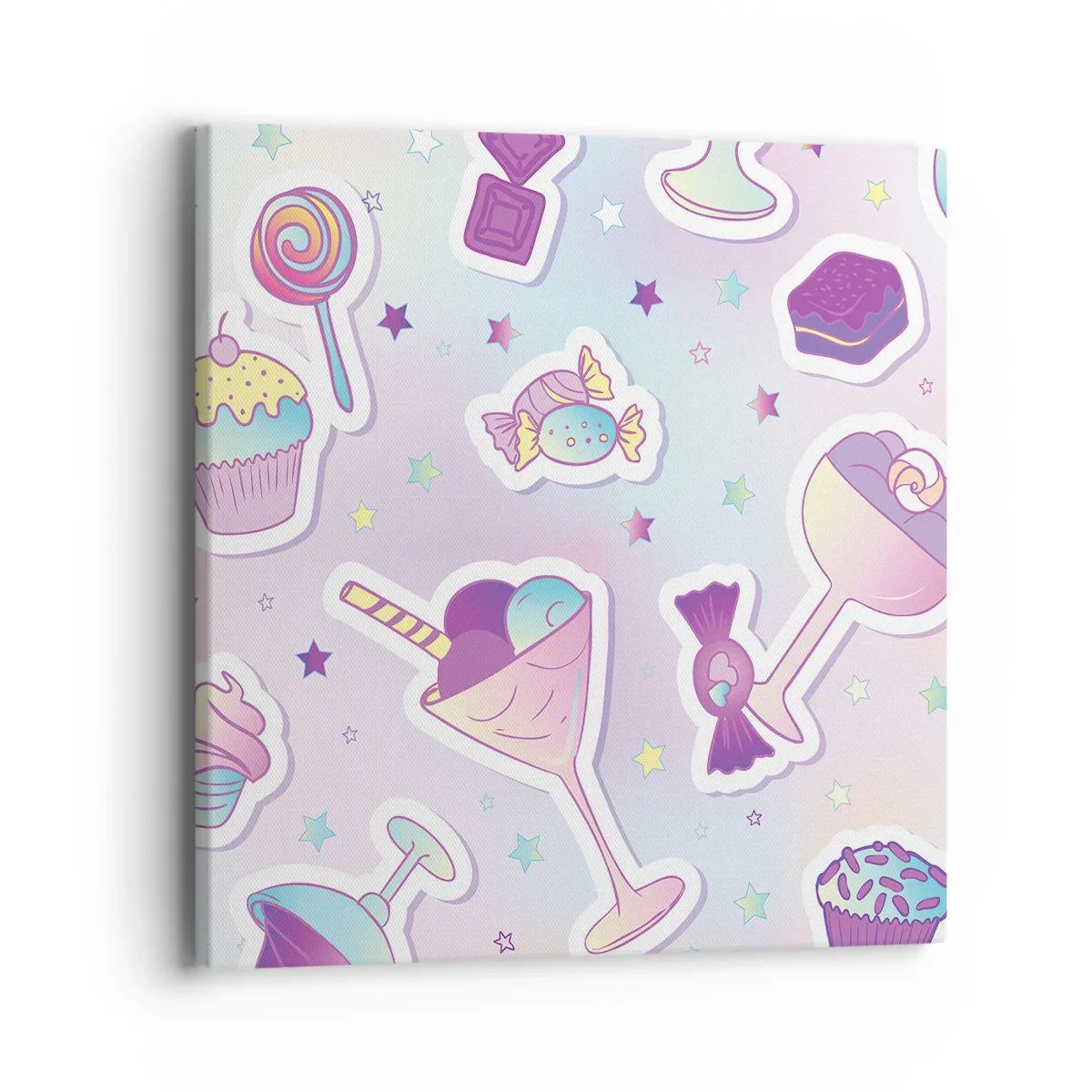 Obraz na płótnie - Żeby codziennie były urodziny - 40x40 cm