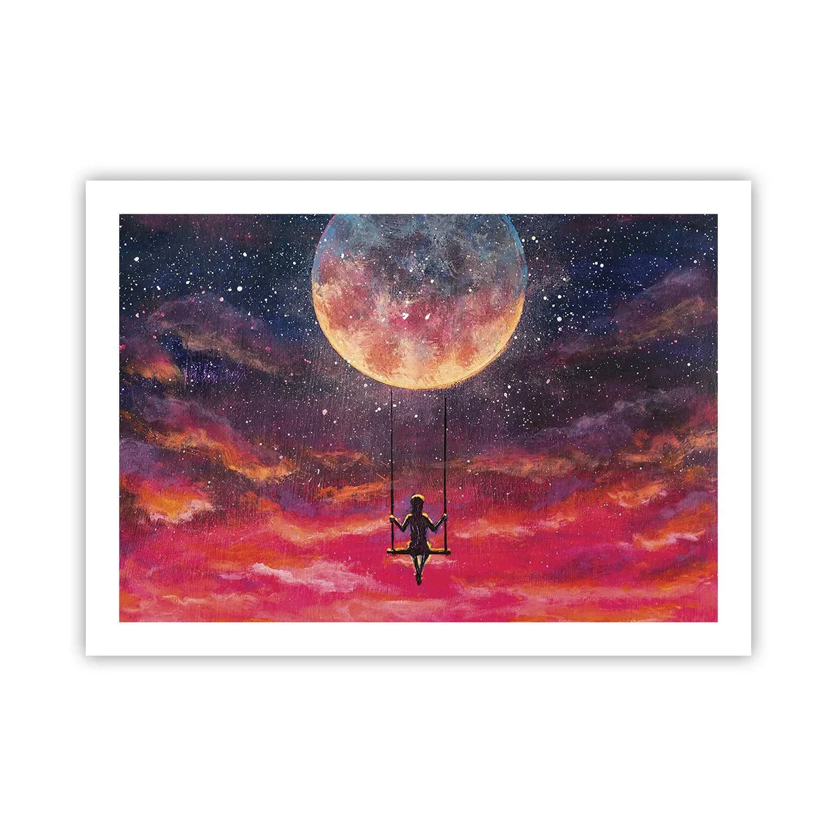 Plakat - Bujać w obłokach - 70x50 cm