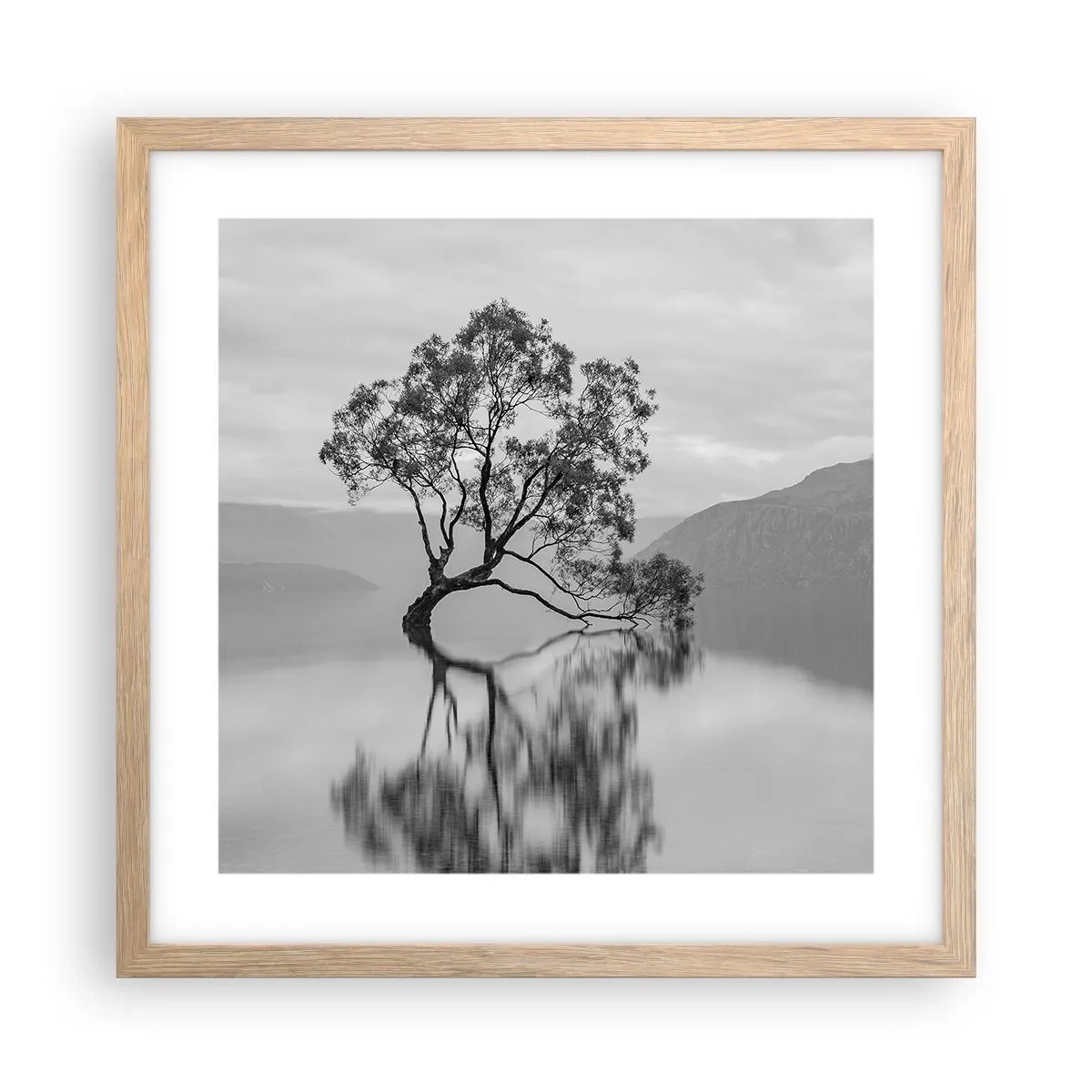 Plakat w ramie jasny dąb - Jest taki kraj - 40x40 cm