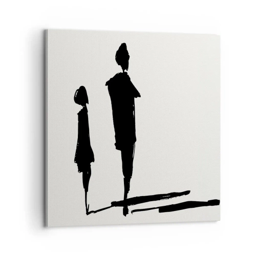 Obraz na płótnie - Na pewno razem? - 60x60 cm