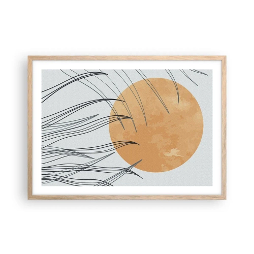 Plakat w ramie jasny dąb - Zawsze ku słońcu - 70x50 cm