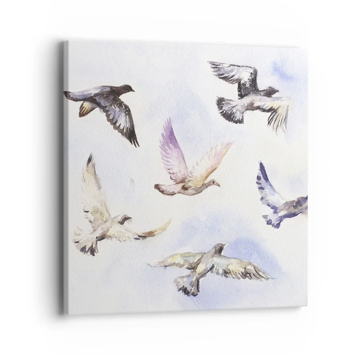 Obraz na płótnie - Wolność w szarości i błękicie - 40x40 cm